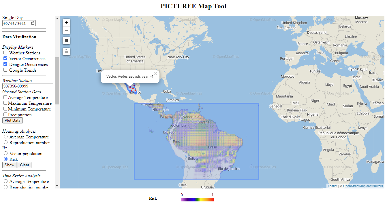 Map tool interface